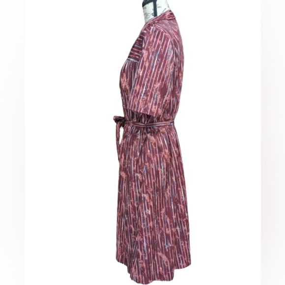 Touch of Class vintage belted  midi shirtdress 324 - Picture 2 of 8